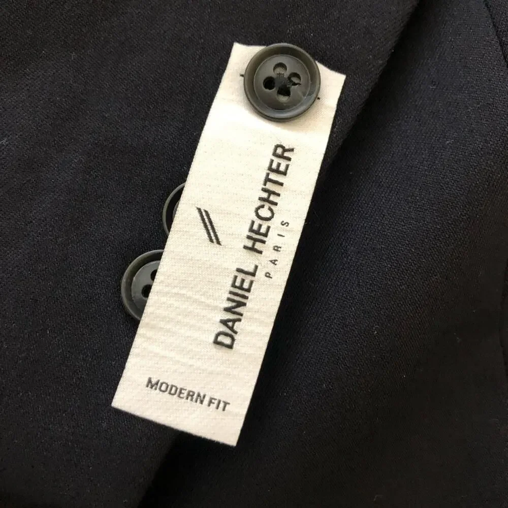 Daniel Hechter Leonard Wool Suit Jacket Navy 48R NWT